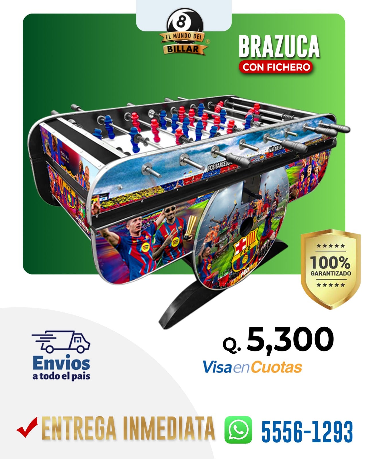 Mesa de Futillo Brazuca Con Fichero