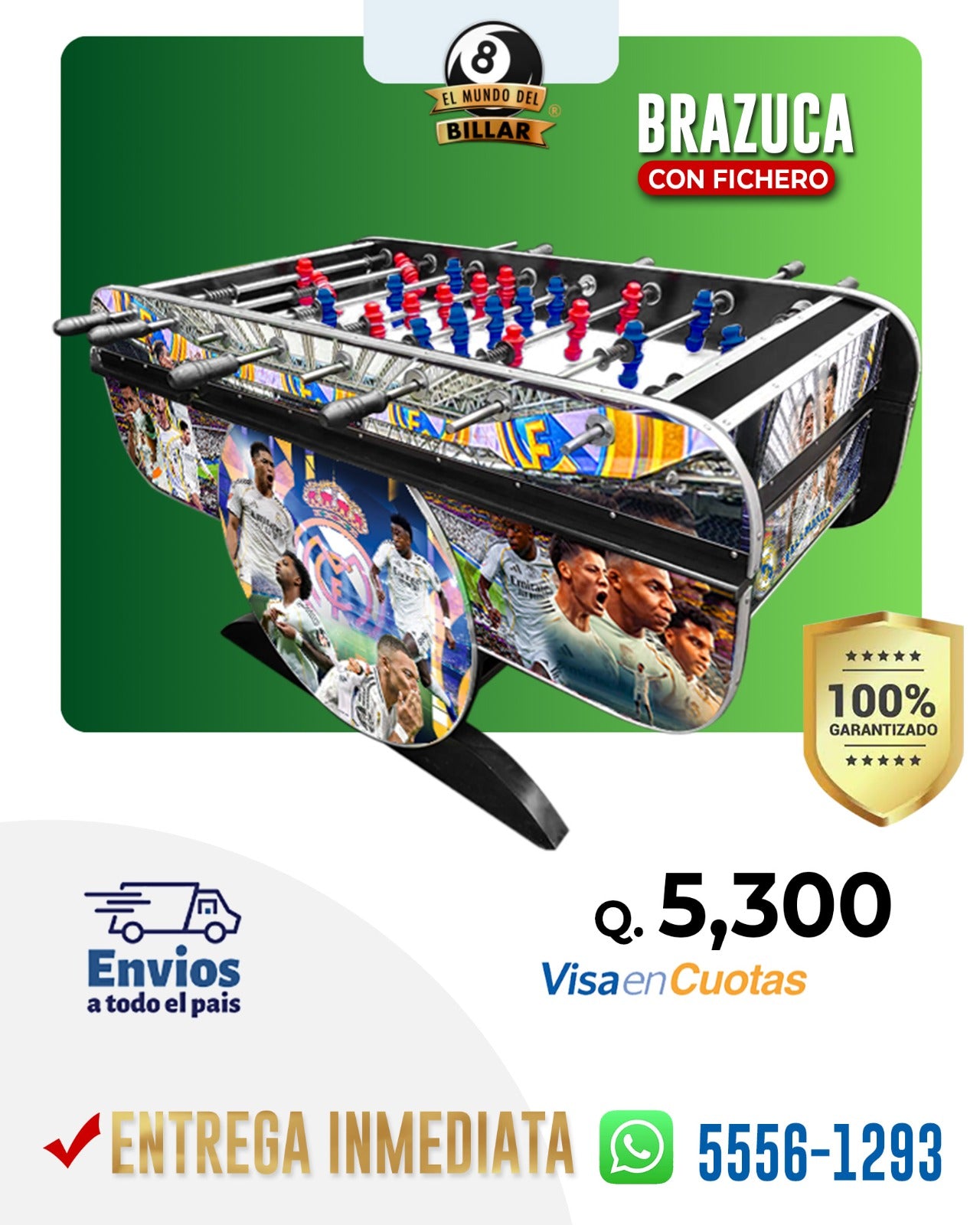 Mesa de Futillo Brazuca Con Fichero