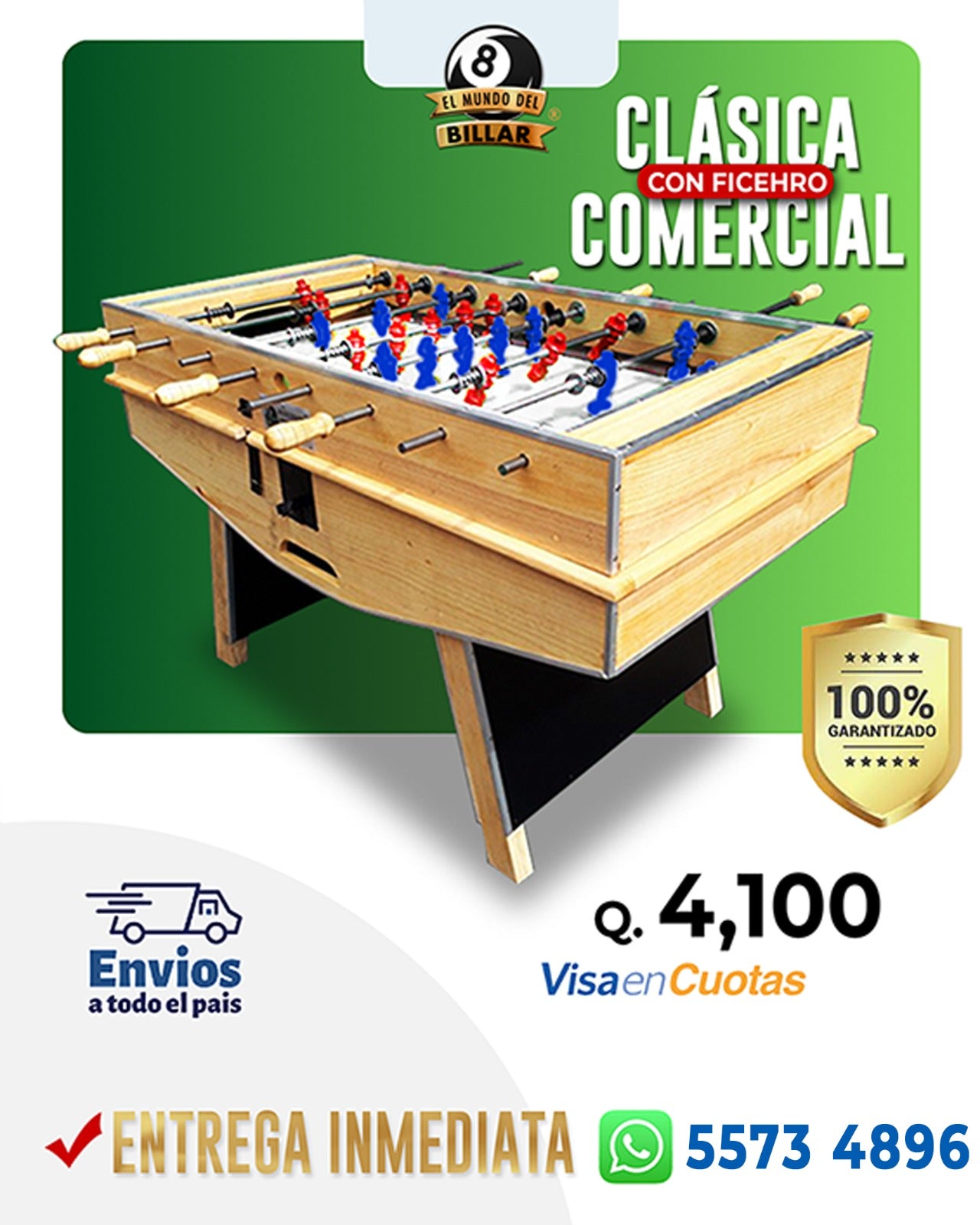 CLASICA COMERCIAL BARNIZADA TRANSPARENTE CON FICHERO