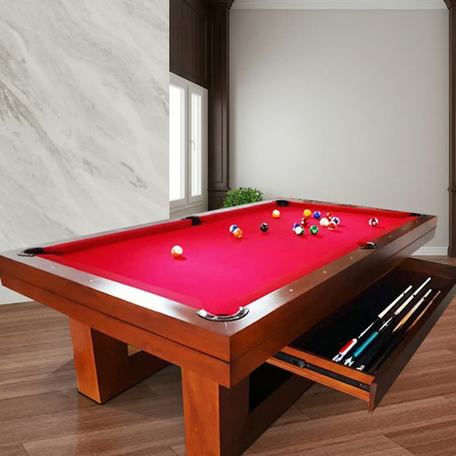 Mesa de Billar con Gaveta – Calidad Premium en Madera de Paulownia | Pista a Elección y Accesorios Incluidos